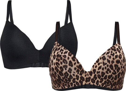 Hunkemöller Mona Non Wired 2 Pack Brown 80 B Hunkemöller Mona Non Wired 2 Pack Brown 80 B