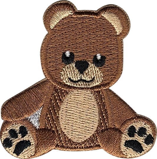 Märkbar Stoffmerke Teddybjørn I-2-10