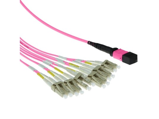 Act 1 Meter Multimode 50/125 Om4 Fanout Patchcable 1 X Mtp Female - 6 X Lc Duplex 12 Fibers. 1M 12X50/125 Om4 Mtp/Mpo(F) (Rl7851)