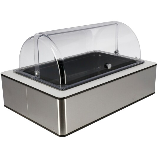 VEGA Buffetsystem komplett Fundale hvit 10 cm melamin svart GN 1/1; Størrelse GN 1/1, 57x36.5x27.4 cm (LxBxH); Valnøtt/Transparent/Hvit; Rektangulær