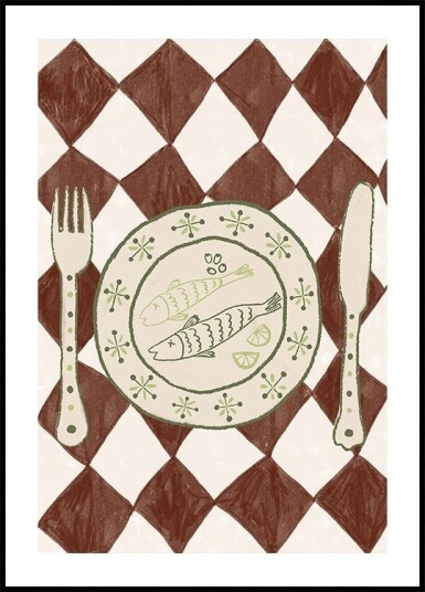 DINNER Poster Plakat / 40x50cm