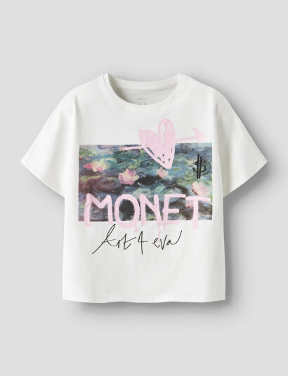 Name It Nkfdydissi Monet Ss Nreg Top Noos Art White 116 Name It Nkfdydissi Monet Ss Nreg Top Noos Art White 116