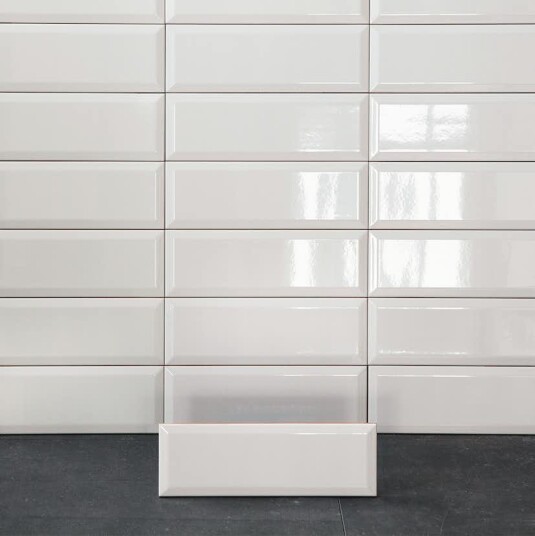 Arredo Flis Biselado Blank Hvit 10x30 cm