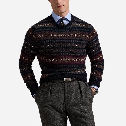 Ralph Lauren Polo Herre Strikkevarer Flerfarget M