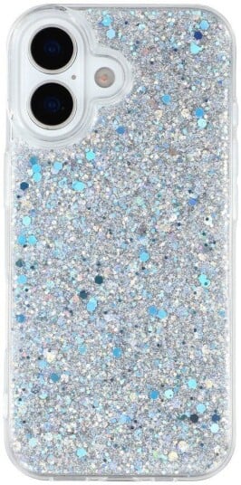 EIDERWOOD iPhone 17 Glitter Deksel Sølv