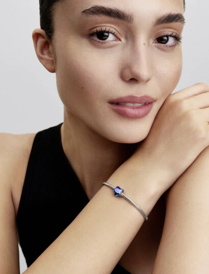Pandora Blue Star Charm Blue ONE SIZE Pandora Blue Star Charm Blue ONE SIZE