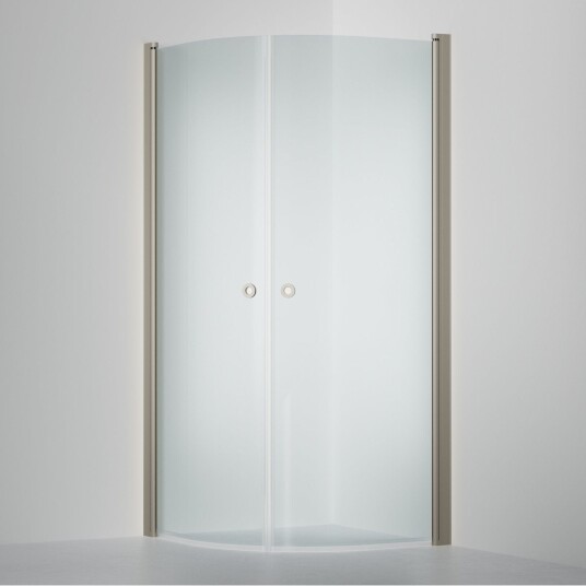 INR Iconic Nordic Rooms Linc Niagara Dusjhjørne Lav Modell H180cm Stone / 90x90cm Klart Glass