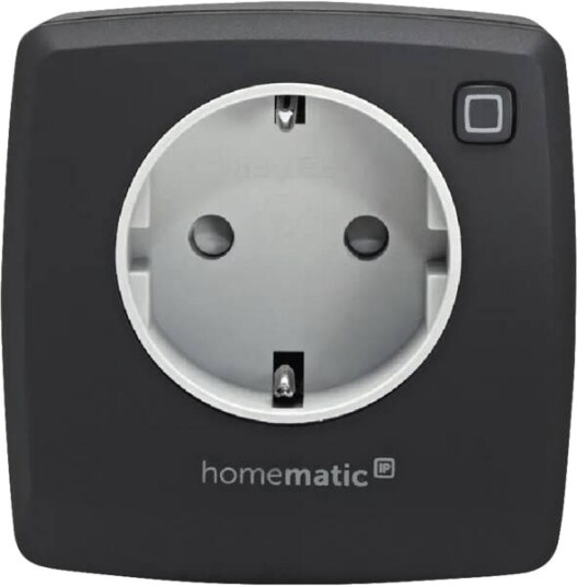 Homematic Stikkontakt IP HmIP-PS-2-A Smarthus Fjernstyrt Antrasitt