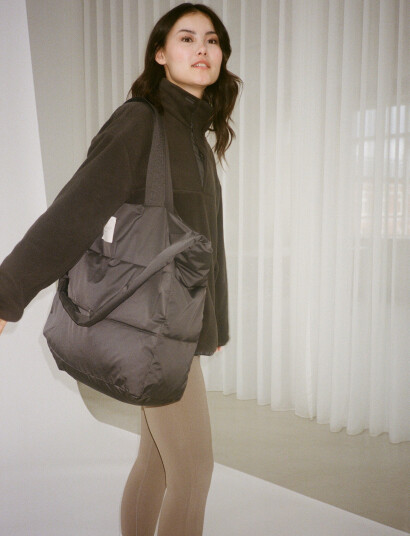 Rethinkit Studios Puffer Shopper Bag - Black - 35 l