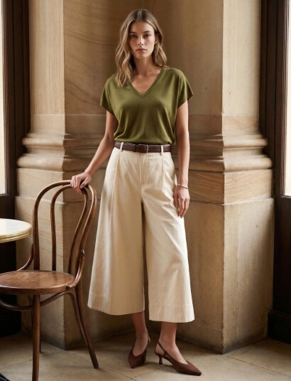 Minus Msrienne Mid Waist Pant   Cream   38