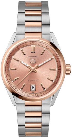 TAG Heuer Dameklokke WBN2350.BD0000 Carrera Rosegullfarget/18 karat