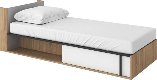 Metropolitan Sengeramme 90x200 cm Brun/Hvit/Lysegrå/Sort
