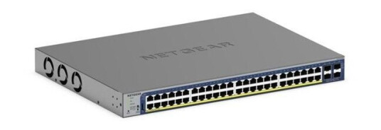 Netgear GS752TXPv3 48-Port Gigabit Ethernet PoE+ Smart Switch w/ optional Remote/Cloud Management and 4 SFP+ Ports (380W)