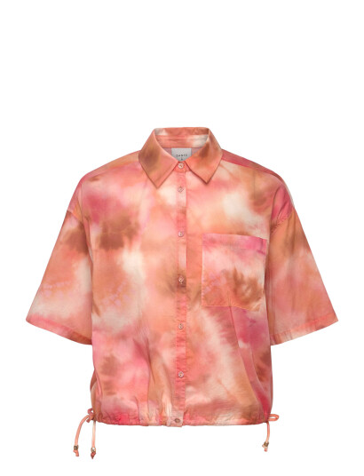 Dante6 Dante6 Bardot Cropped Printed Shirt Orange 34 Dante6 Dante6 Bardot Cropped Printed Shirt Orange 34
