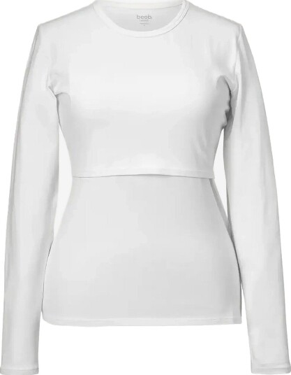 Boob N Top L/S Essential   WHITE   S
