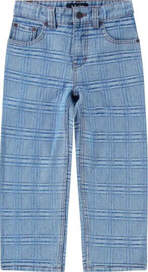 Molo Jeans Denim Aiden Vasket sjekk Molo 12 år 152 Jeans Blå