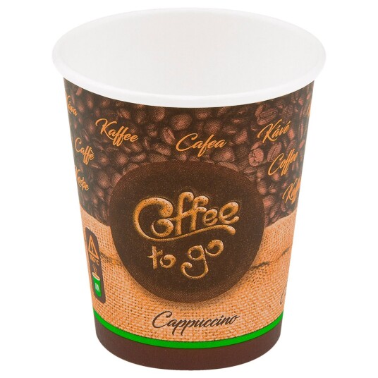 WIMEX Engangskopp To Go Café Lungo; 28cl, 8x9.2 cm (ØxH); Brun; 50 Stykk / Forpakning WIMEX Engangskopp To Go Café Lungo; 28cl, 8x9.2 cm (ØxH); Brun; 50 Stykk / Forpakning
