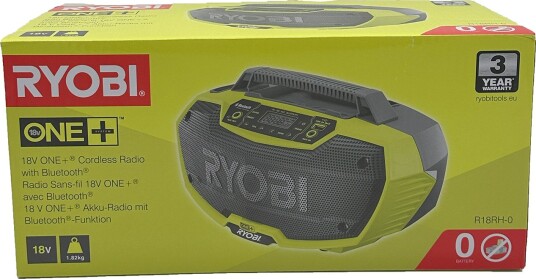 Ryobi R18RH-0 ONE+ Bluetooth arbeidsradio uten batteri