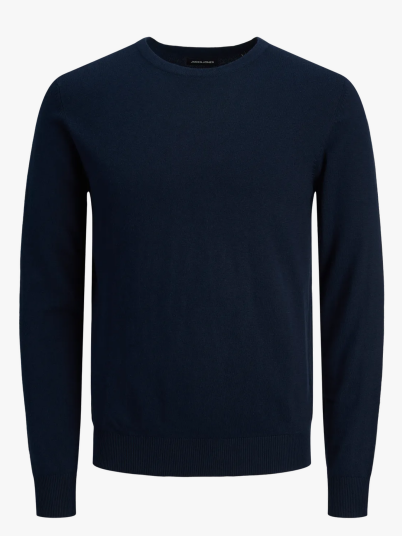 Jack and Jones Emil Knit Crew Neck Blå L Jack and Jones Emil Knit Crew Neck Blå L