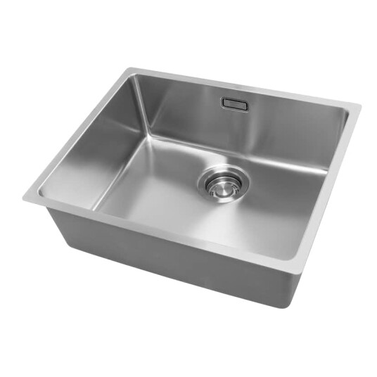 Kjøkkenvask Strand Stainless STX50 E Pressad Enkelvask for Underliming
