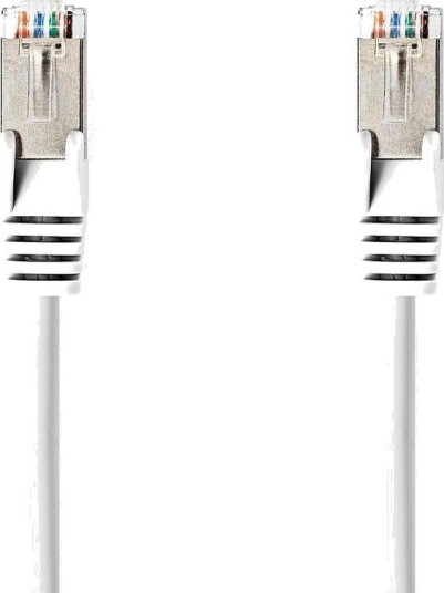 Nedis Cat 6a RJ45 til RJ45-kabel, 7.5m - Hvit