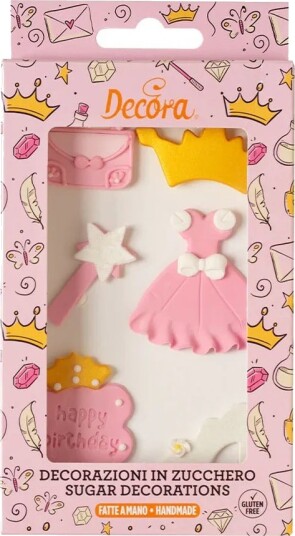 Decora Spiselig Kakepynt Prinsesse