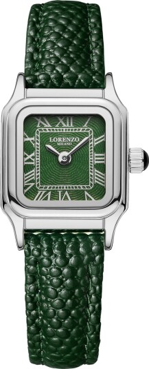 Lorenzo Vanessa Cuoio Argento Verde