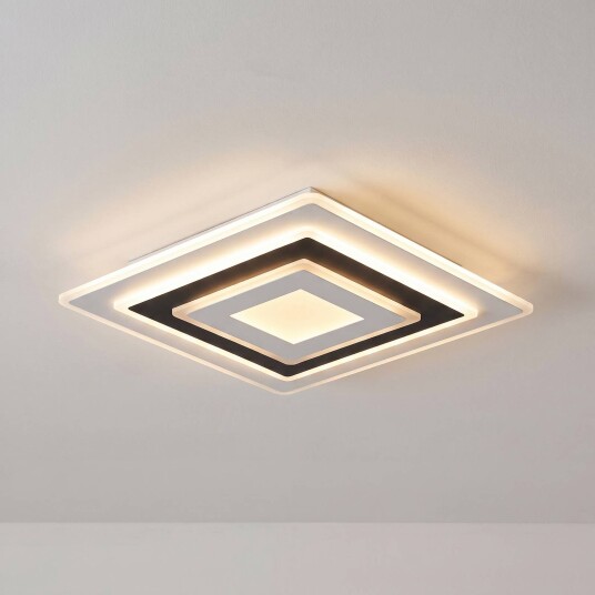 LED taklampe Rebeka Lindby dimbar Hvit / opal Stue / spisestue Kunststoff Moderne