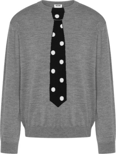 Moschino Herre Strikkevarer Grå XS,
