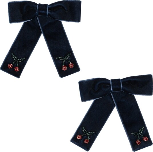 Konges Sløjd Hårspenner Juliette Bow 2-Pack Navy Konges Sløjd Hårspenner Juliette Bow 2-Pack Navy