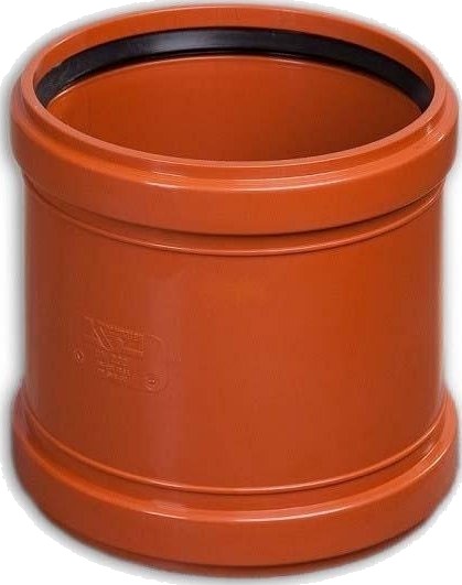 Kaczmarek 250 mm PP Kloakk Skyvemuffe EN1852-1 Kaczmarek 250 mm PP Kloakk Skyvemuffe EN1852-1