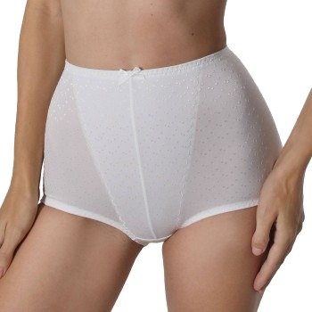 sassa Truser Dot Jacquard Shaping Brief Benhvit polyester 42 Dame