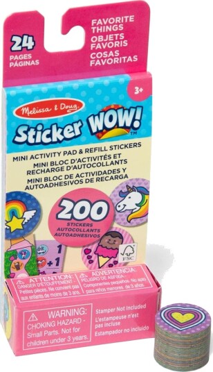Melissa Sticker WOW! Klistremerkebok 3+ År