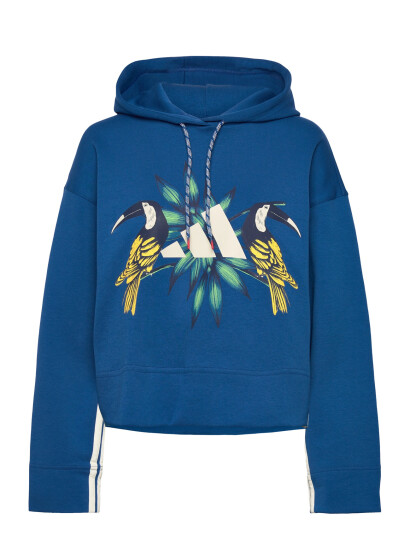 Adidas Sportswear Farm Hoodie Blue M Adidas Sportswear Farm Hoodie Blue M
