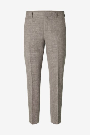 Selected Homme Bukser slhSlim Oasis Linen Trs B Grå Selected Homme Bukser slhSlim Oasis Linen Trs B Grå