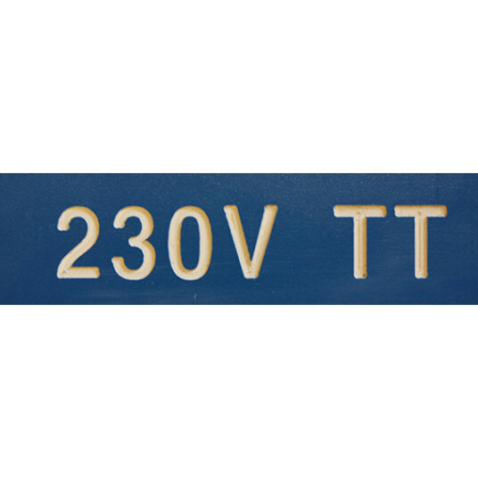 Cenika Merkeskilt 230v Tt 25x80mm Blå