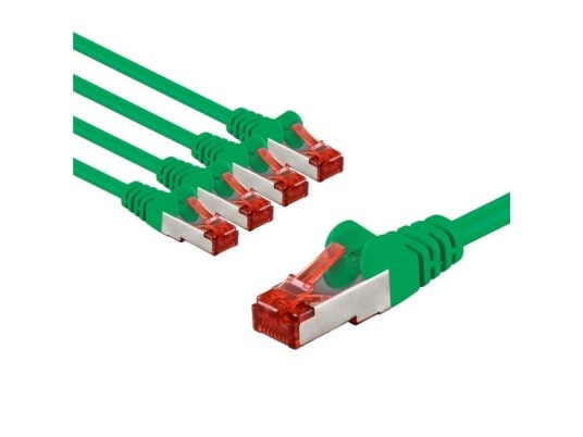 Goobay 66658 1 M Cat6 S/Ftp S-Stp Rj-45 Rj-45 Grønn Rød