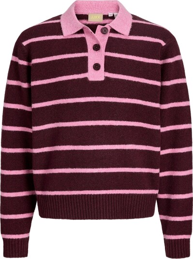 JJXX Kids Jxruby Polo Neck Knit Sn Grl Burgundy 128