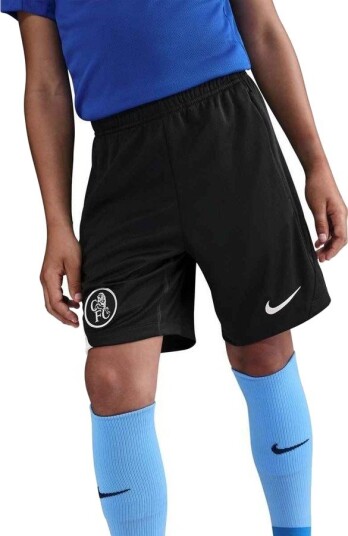 Chelsea Treningsshorts Dri FIT Strike 3. Svart/Sølv Barn Nike størrelse S: 128 137 cm