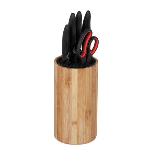 Bambus knivblokk uten kniver