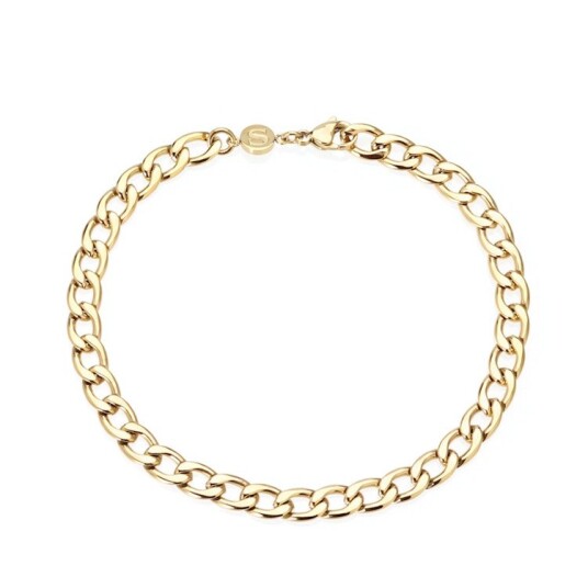 Panzer Bracelet Forgylt Rustfritt stål 22 cm Panzer Bracelet Forgylt Rustfritt stål 22 cm