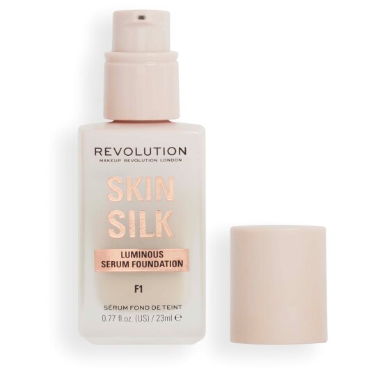 Makeup Revolution Skin Silk Serum Foundation F1 23 ml med naturlig finish Makeup Revolution Skin Silk Serum Foundation F1 23 ml med naturlig finish