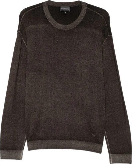 Emporio Armani Herre Strikkevarer Brun L,