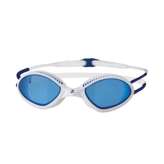 Zoggs Tiger Goggle White/Blue/Tint Blue Small, White/Blue/Tint Blue