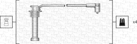 Tennplugg kabelsett MAGNETI MARELLI 941318111142