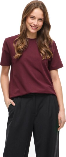 Vila Vinora S/S T Shirt Noos Burgundy L Vila Vinora S/S T Shirt Noos Burgundy L