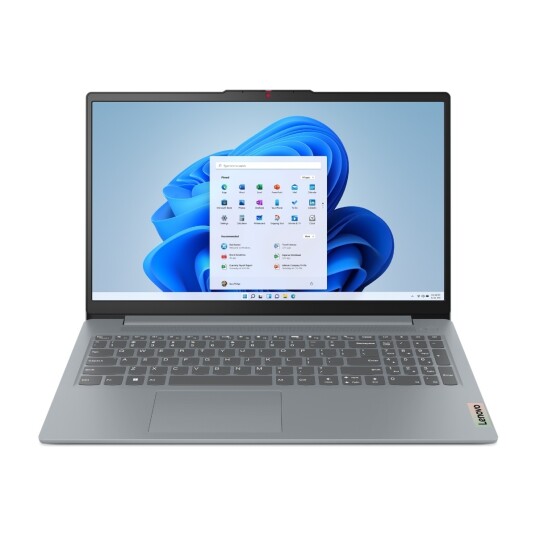 Lenovo IdeaPad Slim 3 15IRU8 U300/8/128 GB 15,6" bærbar PC Arctic Grey 82X700KJMX Lenovo IdeaPad Slim 3 15IRU8 U300/8/128 GB 15,6" bærbar PC Arctic Grey 82X700KJMX
