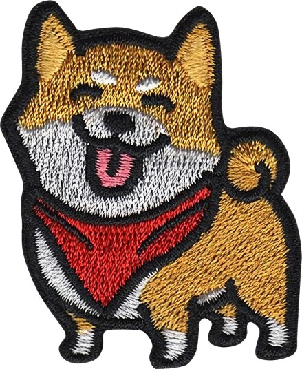 Märkbar Stoffmerke Hund Shiba Inu K-8-4