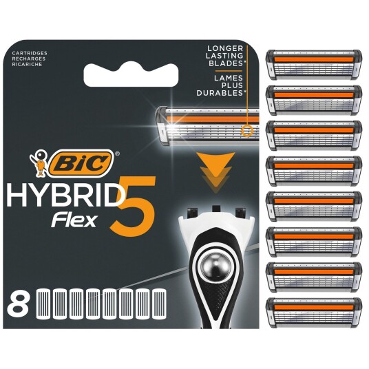 BIC Hybrid 5 Flex Refill 8 stk BIC Hybrid 5 Flex Refill 8 stk