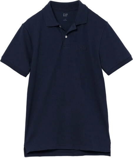 GAP Gap Logo Pique Polo Shirt Navy XL GAP Gap Logo Pique Polo Shirt Navy XL